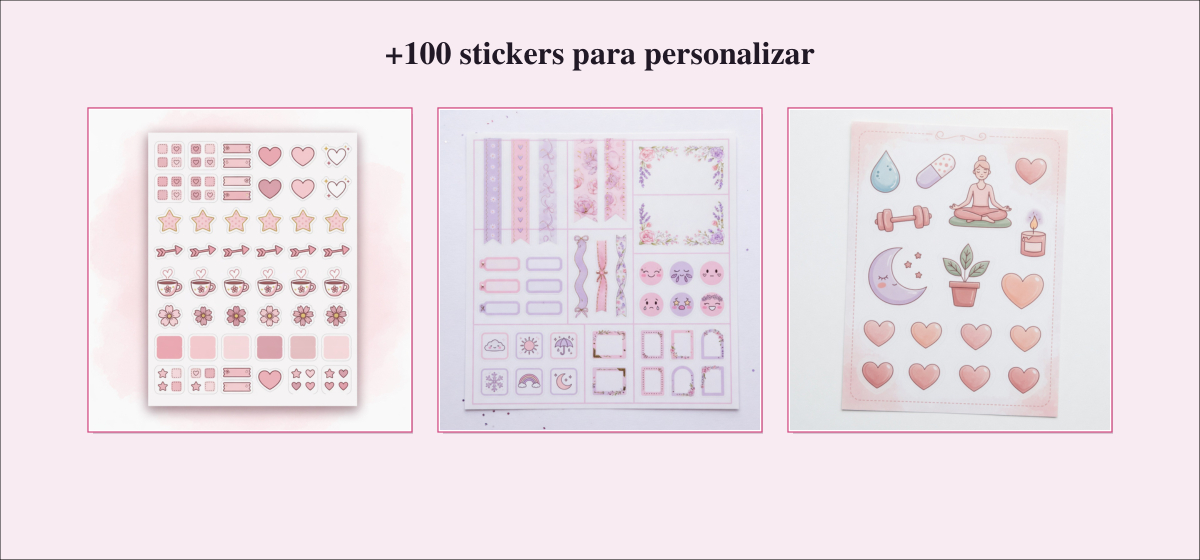 Más de 100 stickers incluidos